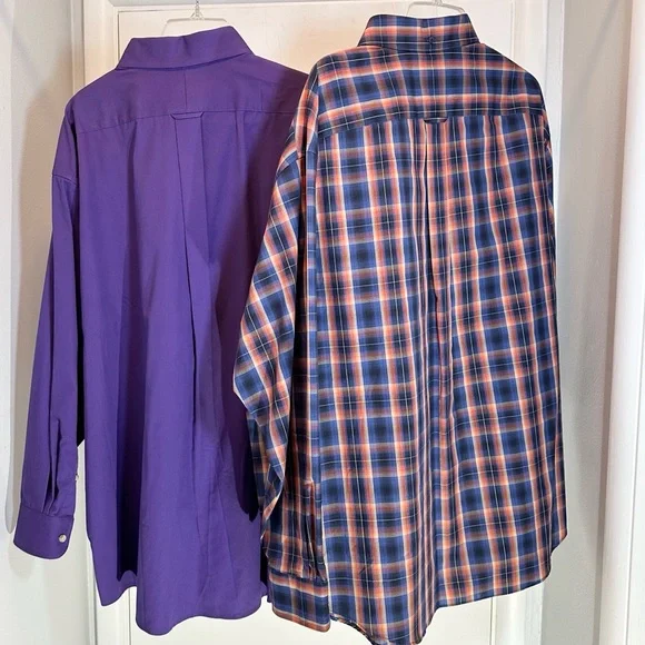 NWT Pair  Roundtree & Yorke Long Sleeve Shirt XXL - Picture 5 of 9